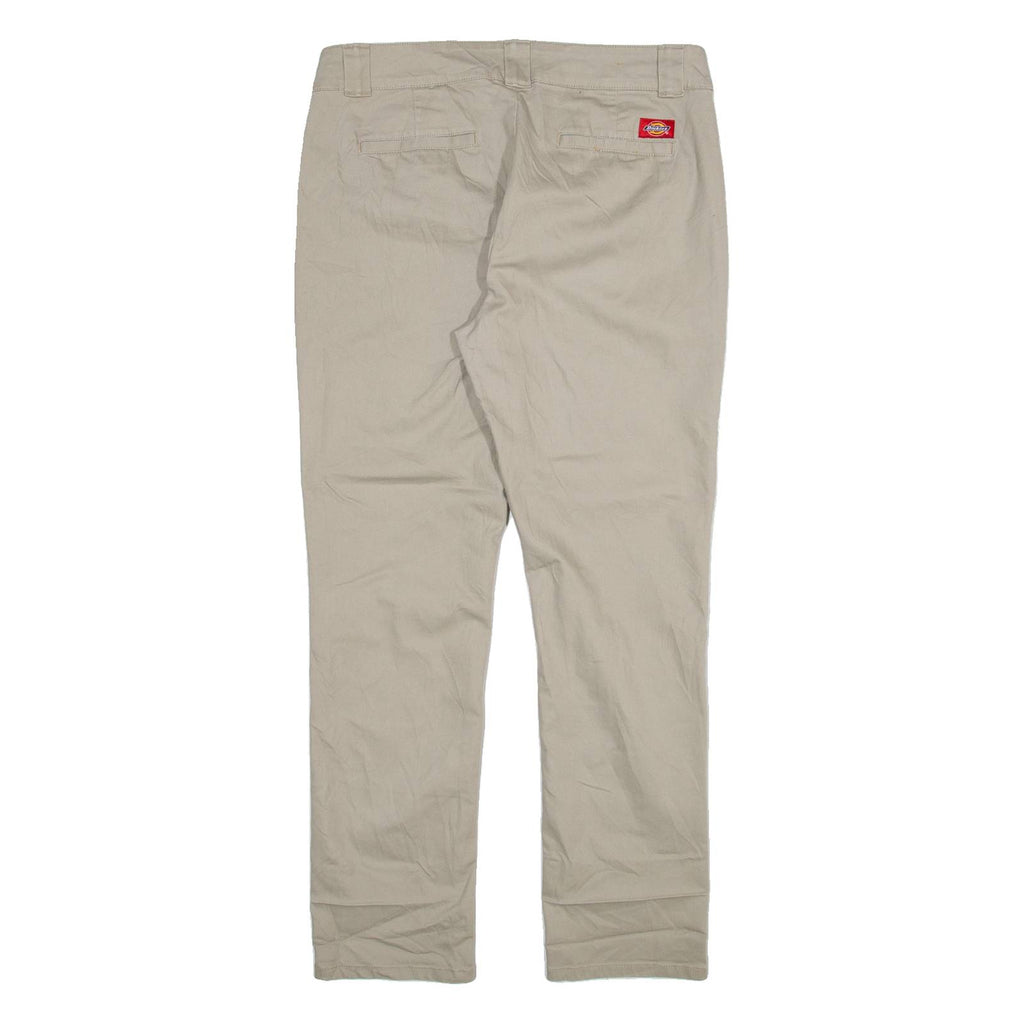 DICKIES Womens Trousers Beige Slim Tapered W31 L29