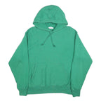 CHAMPION REVERSE WEAVE Mens Green Pullover Hoodie L Cotton Blend Casual