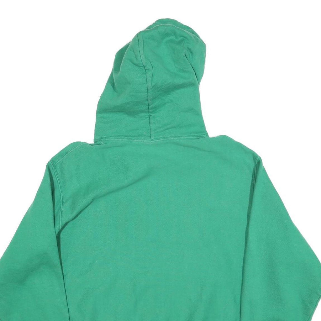 CHAMPION REVERSE WEAVE Mens Green Pullover Hoodie L Cotton Blend Casual