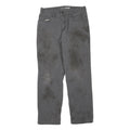 CARHARTT Mens Grey Regular Fit Straight Cotton Blend W32 L28 Workwear Zip Jeans