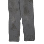 CARHARTT Mens Grey Regular Fit Straight Cotton Blend W32 L28 Workwear Zip Jeans