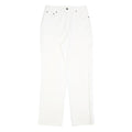 Womens White Regular Fit Straight Leg Denim Cotton Blend Jeans W30 L32 Classic