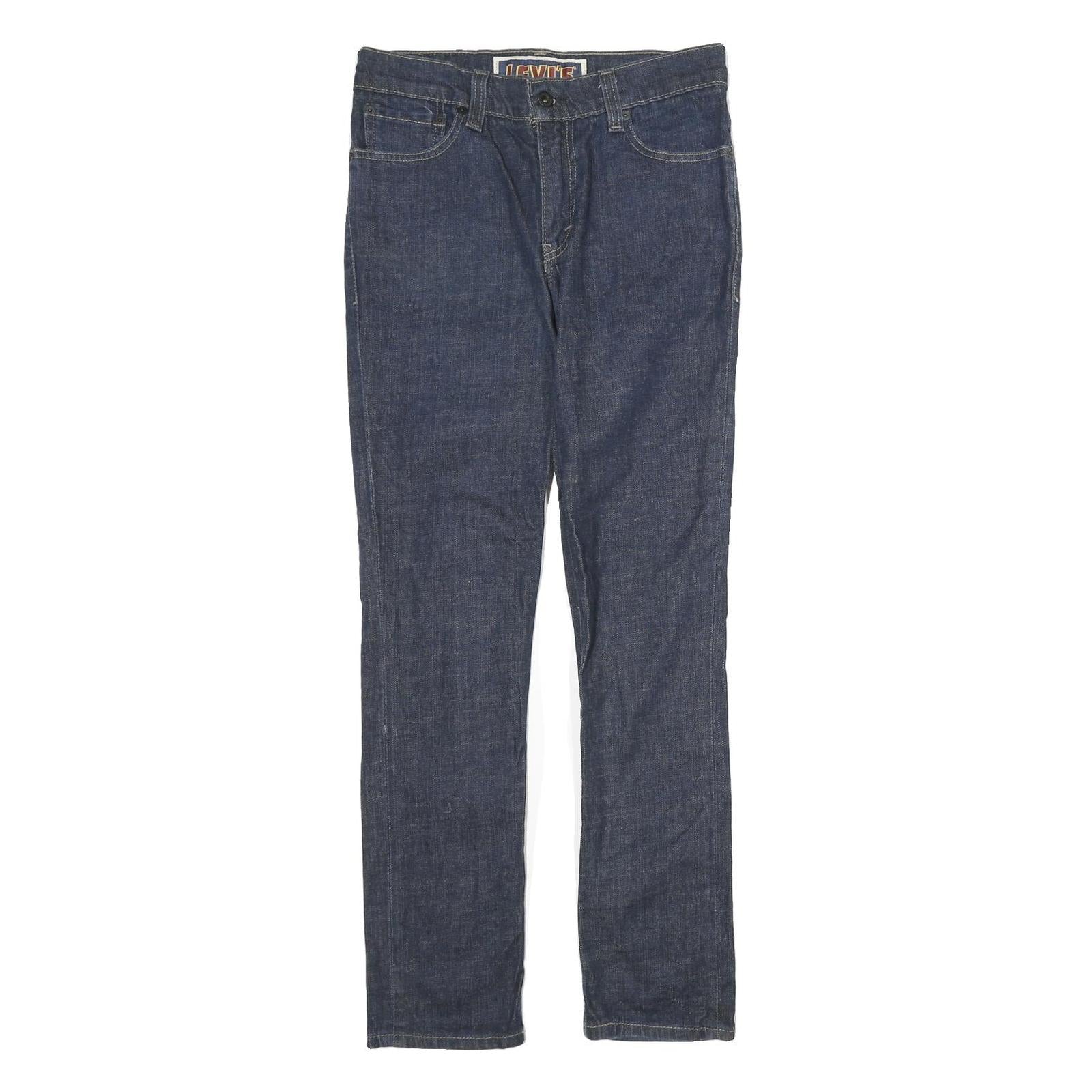 LEVI'S Mens Slim Blue Jeans Denim W30 L31 Classic Zip Plain