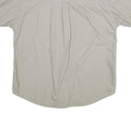 HILLS & ARCHER Mens Beige Cotton Shirt M Short Sleeve Casual Classic