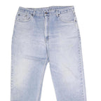 LEVI'S 504 Mens Regular Fit Cotton Blend Light Blue Denim W40 L29 Zip Jeans