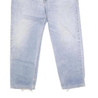 LEVI'S 504 Mens Regular Fit Cotton Blend Light Blue Denim W40 L29 Zip Jeans