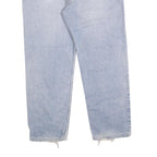 LEVI'S 504 Mens Regular Fit Cotton Blend Light Blue Denim W40 L29 Zip Jeans