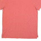POLO RALPH LAUREN Mens Pink Short Sleeve Plain XL Cotton Blend Polo Shirt