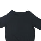 NIKE Mens Black Crew Neck L Polyester Blend Short Sleeve Sweatshirt