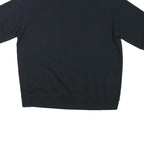 NIKE Mens Black Crew Neck L Polyester Blend Short Sleeve Sweatshirt