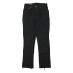 LEVI'S 501 Big E Womens Black Regular Straight Denim Raw W26 L28 Vintage Jeans