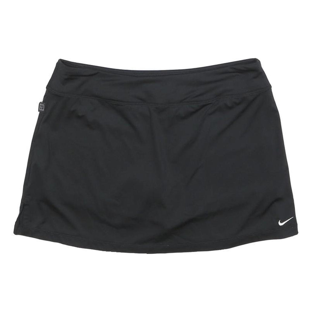 NIKE Womens Black Activewear Mini Skort Polyester Blend Sportswear Size L