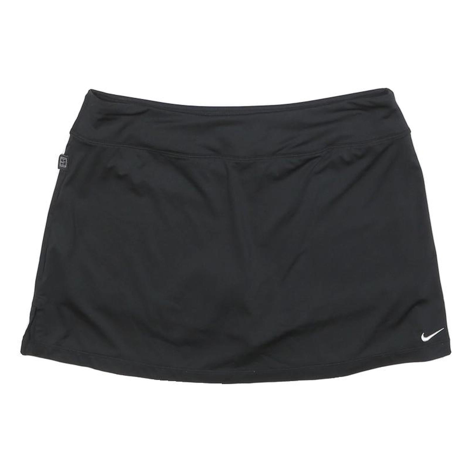 NIKE Womens Black Activewear Mini Skort Polyester Blend Sportswear Size L