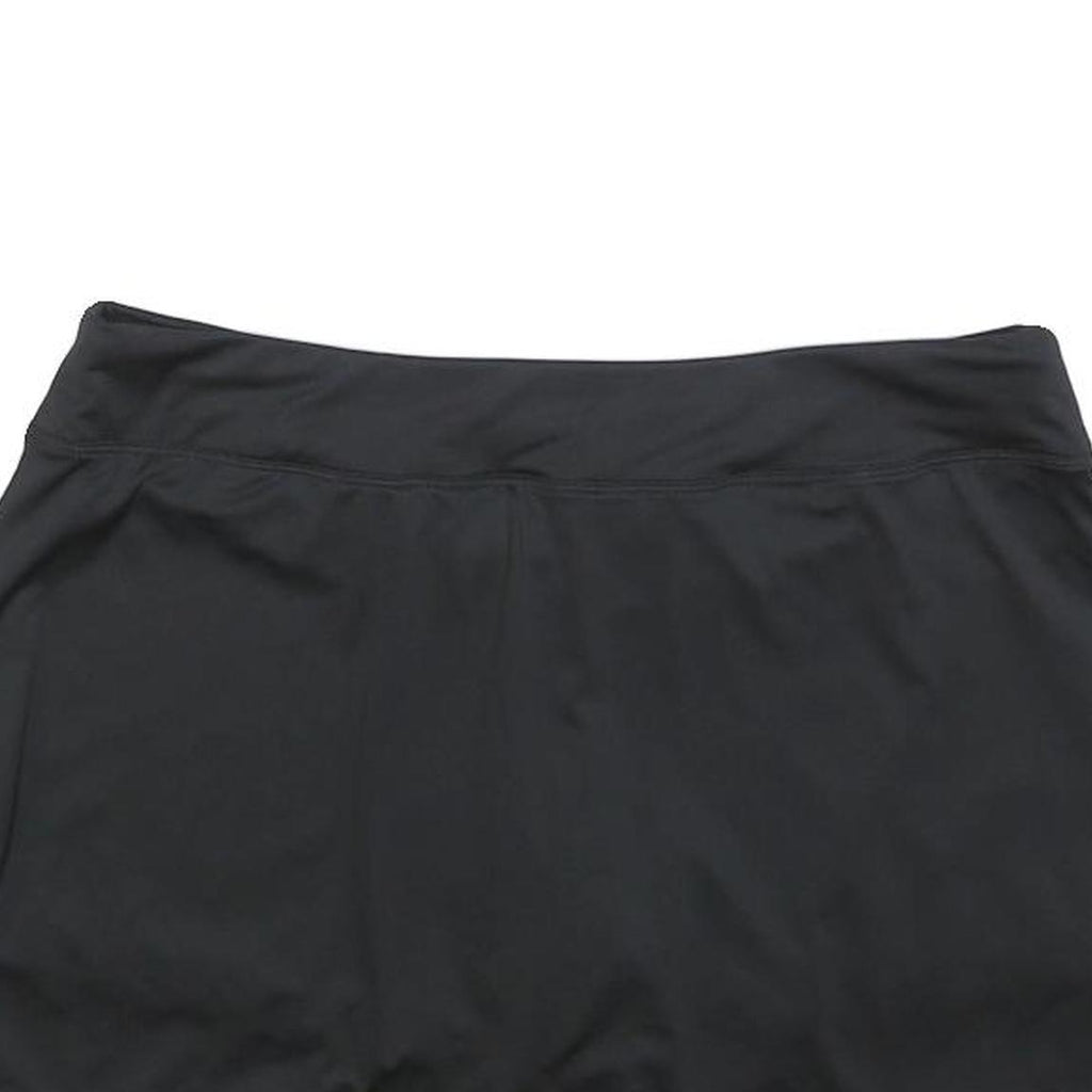 NIKE Womens Black Activewear Mini Skort Polyester Blend Sportswear Size L