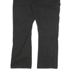 DICKIES Mens Cotton Blend Black Regular Fit Straight Leg Trousers W40 L30