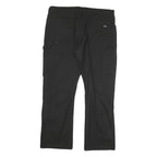 DICKIES Mens Cotton Blend Black Regular Fit Straight Leg Trousers W40 L30