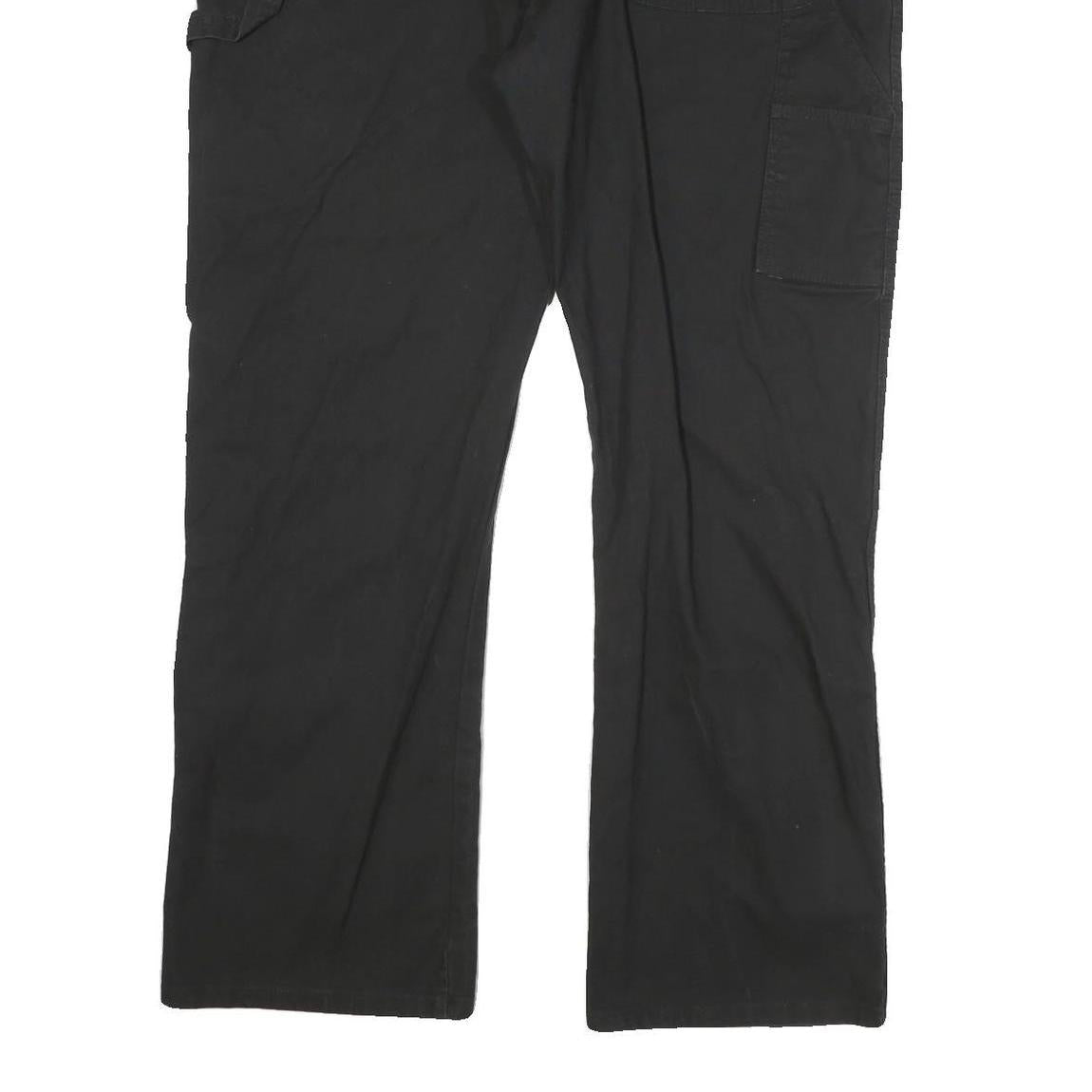 DICKIES Mens Cotton Blend Black Regular Fit Straight Leg Trousers W40 L30