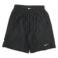 NIKE Mens Black Sports Shorts S W26 Polyester Blend Casual Athletic Wear