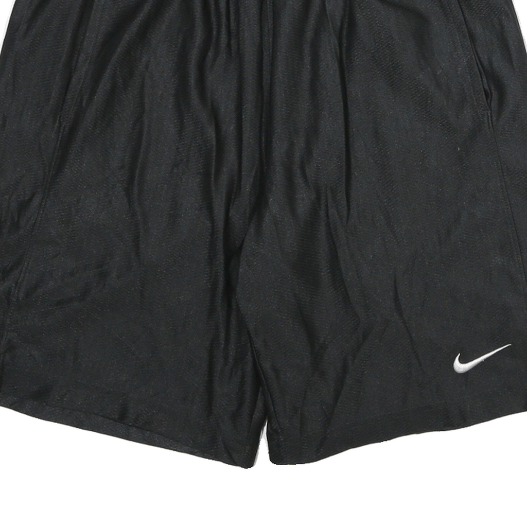 NIKE Mens Black Sports Shorts S W26 Polyester Blend Casual Athletic Wear