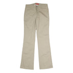 DICKIES Mens Cotton Beige Regular Fit Straight Leg Trousers W28 L32 Casual