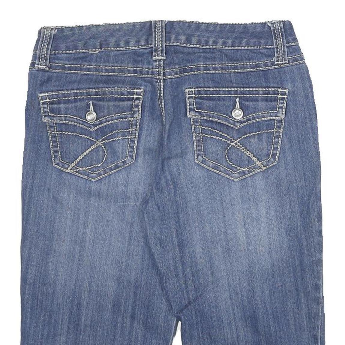 ANC DENIM Womens Denim Blue Regular Fit Straight Shorts UK 10 W30 Casual Cotton