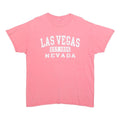 Womens Pink Las Vegas Est 1905 Nevada Graphic T-Shirt L Short Sleeve Crew Neck