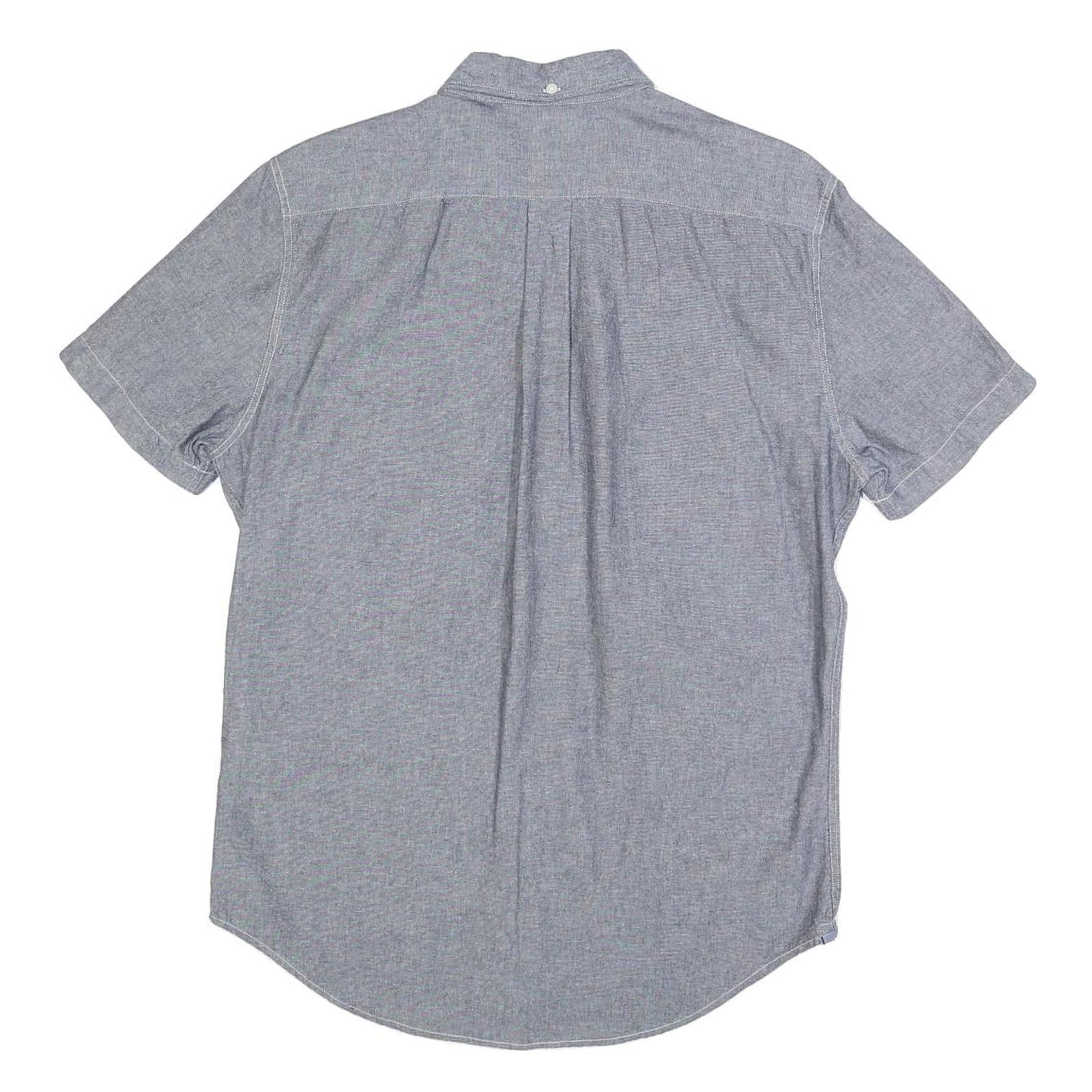 LEVI'S Mens Blue Cotton Short Sleeve Shirt M Casual Button-Down Pocket