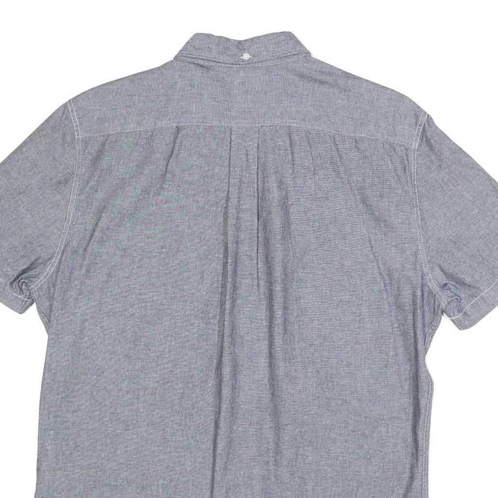 LEVI'S Mens Blue Cotton Short Sleeve Shirt M Casual Button-Down Pocket