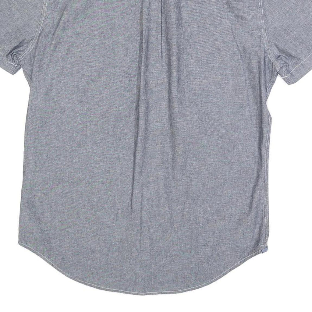 LEVI'S Mens Blue Cotton Short Sleeve Shirt M Casual Button-Down Pocket