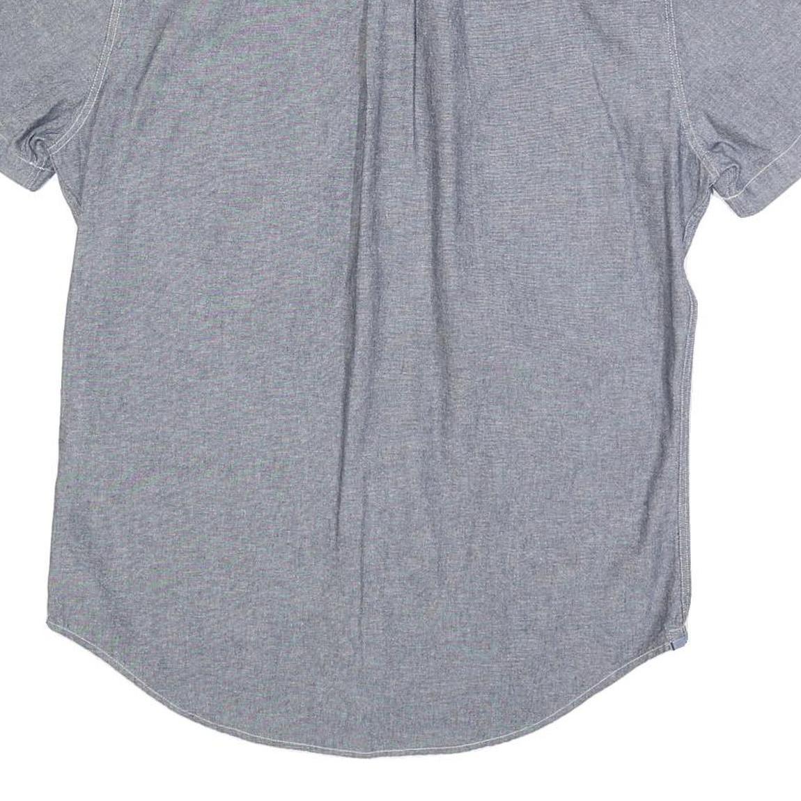 LEVI'S Mens Blue Cotton Short Sleeve Shirt M Casual Button-Down Pocket