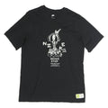 NIKE Mens Black Graphic T-Shirt S Short Sleeve Crew Neck Never Stop Print