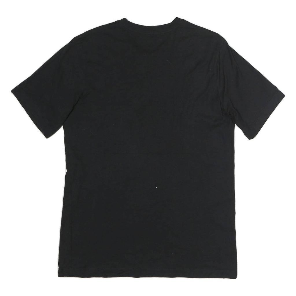 NIKE Mens Black Graphic T-Shirt S Short Sleeve Crew Neck Never Stop Print