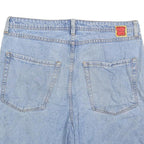 GMPYRE Mens Shorts Blue Denim Casual L W36 Comfortable Cotton Blend