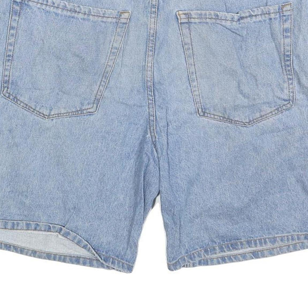 GMPYRE Mens Shorts Blue Denim Casual L W36 Comfortable Cotton Blend