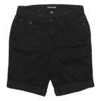 DKNY Womens Black Casual Shorts M W28 Cotton Blend Denim Style