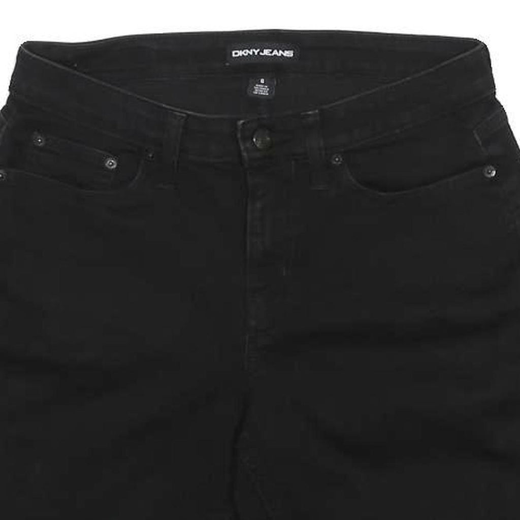 DKNY Womens Black Casual Shorts M W28 Cotton Blend Denim Style
