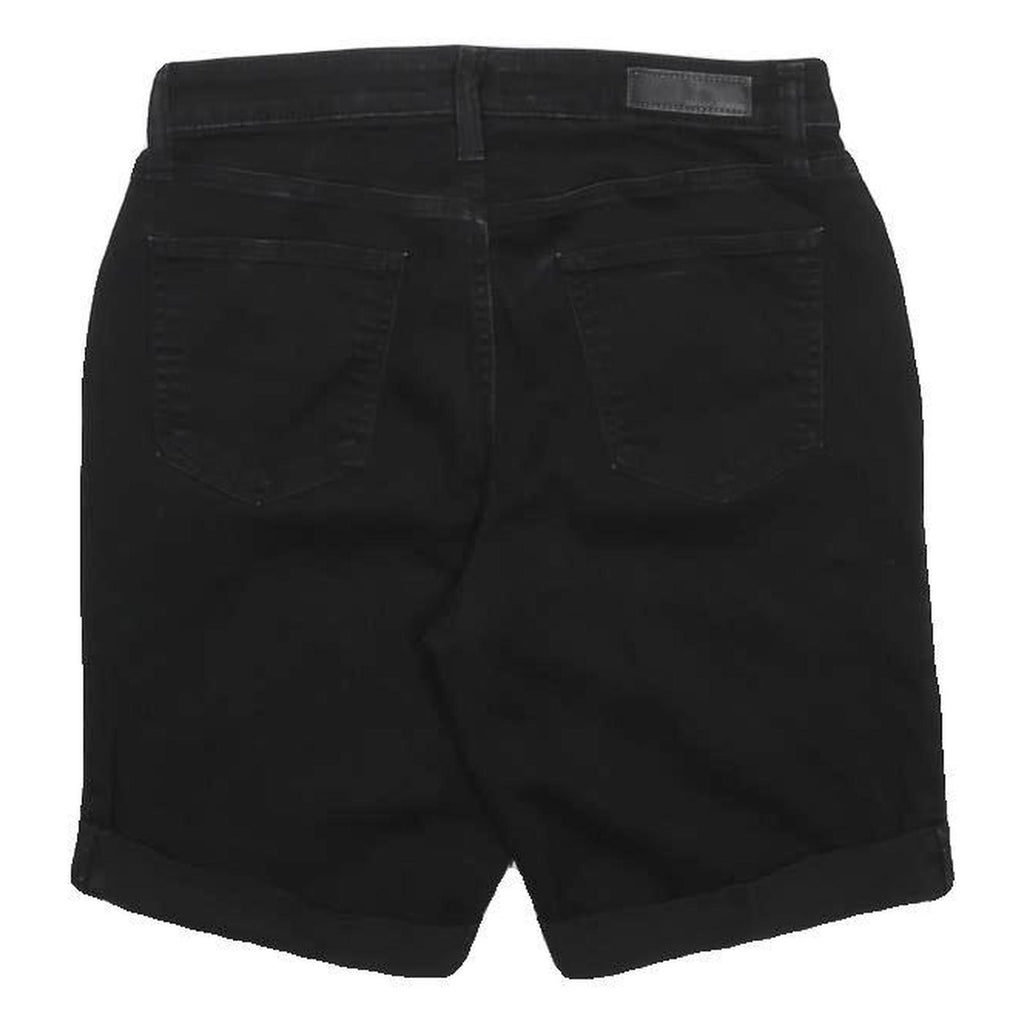 DKNY Womens Black Casual Shorts M W28 Cotton Blend Denim Style