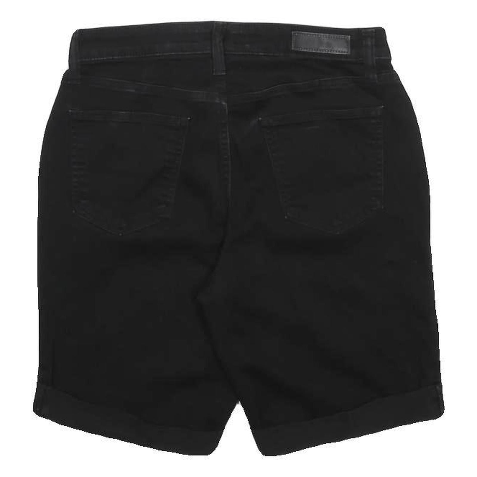 DKNY Womens Black Casual Shorts M W28 Cotton Blend Denim Style