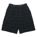 CORBIN COLLECTION Womens Shorts Blue Green Plaid XS W25 Classic Style