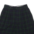 CORBIN COLLECTION Womens Shorts Blue Green Plaid XS W25 Classic Style