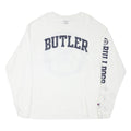 CHAMPION Mens White Butler Bulldogs Long Sleeve Crew Neck Cotton Blend XL Sports