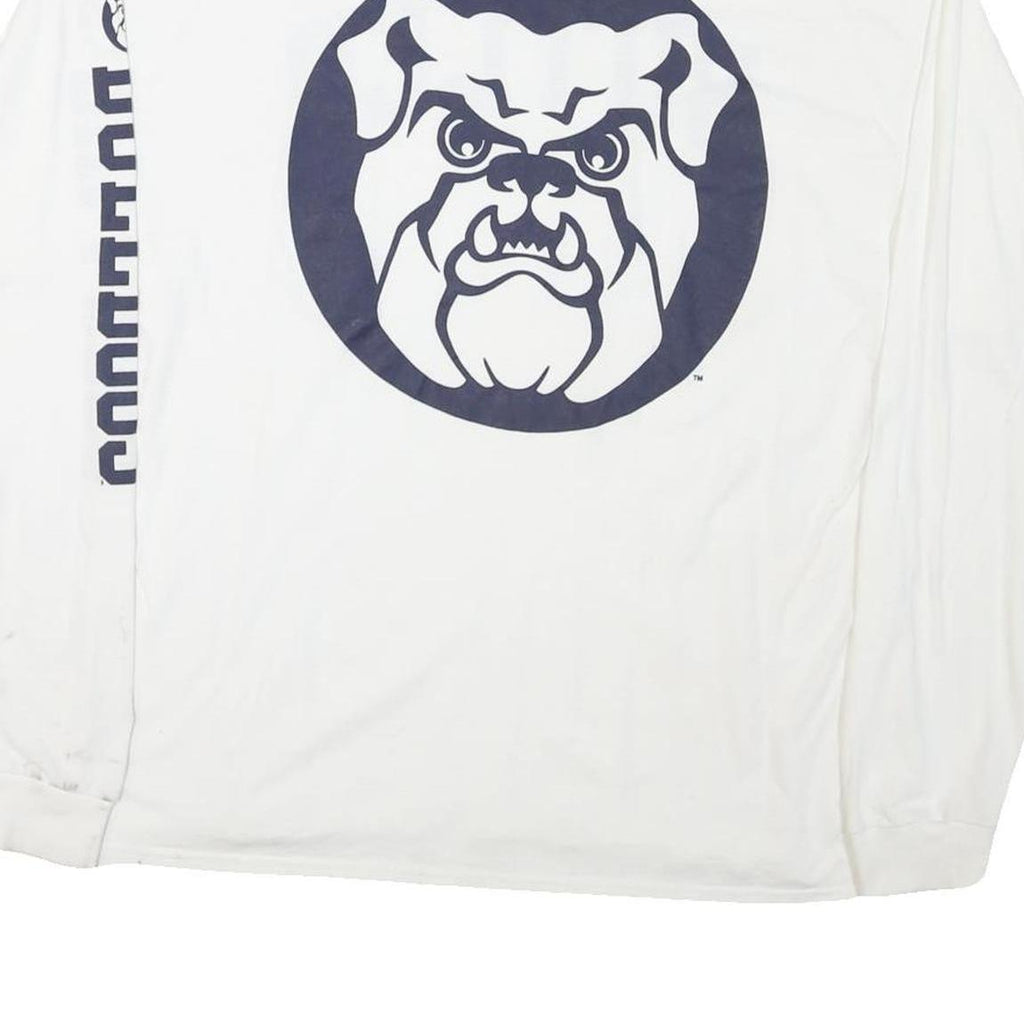 CHAMPION Mens White Butler Bulldogs Long Sleeve Crew Neck Cotton Blend XL Sports