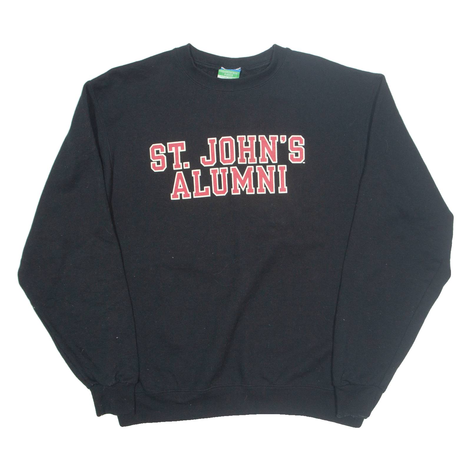 CHAMPION St John's Alumni Mens Sweatshirt Black USA M