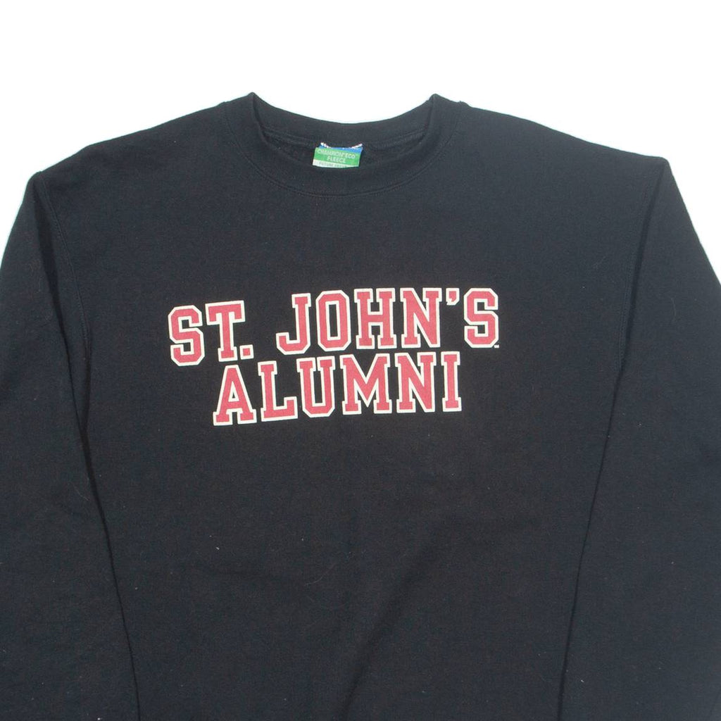 CHAMPION St John's Alumni Mens Sweatshirt Black USA M