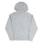 NIKE Womens Grey Pullover Hoodie S Zip Up Casual Sweatshirt Sportswear