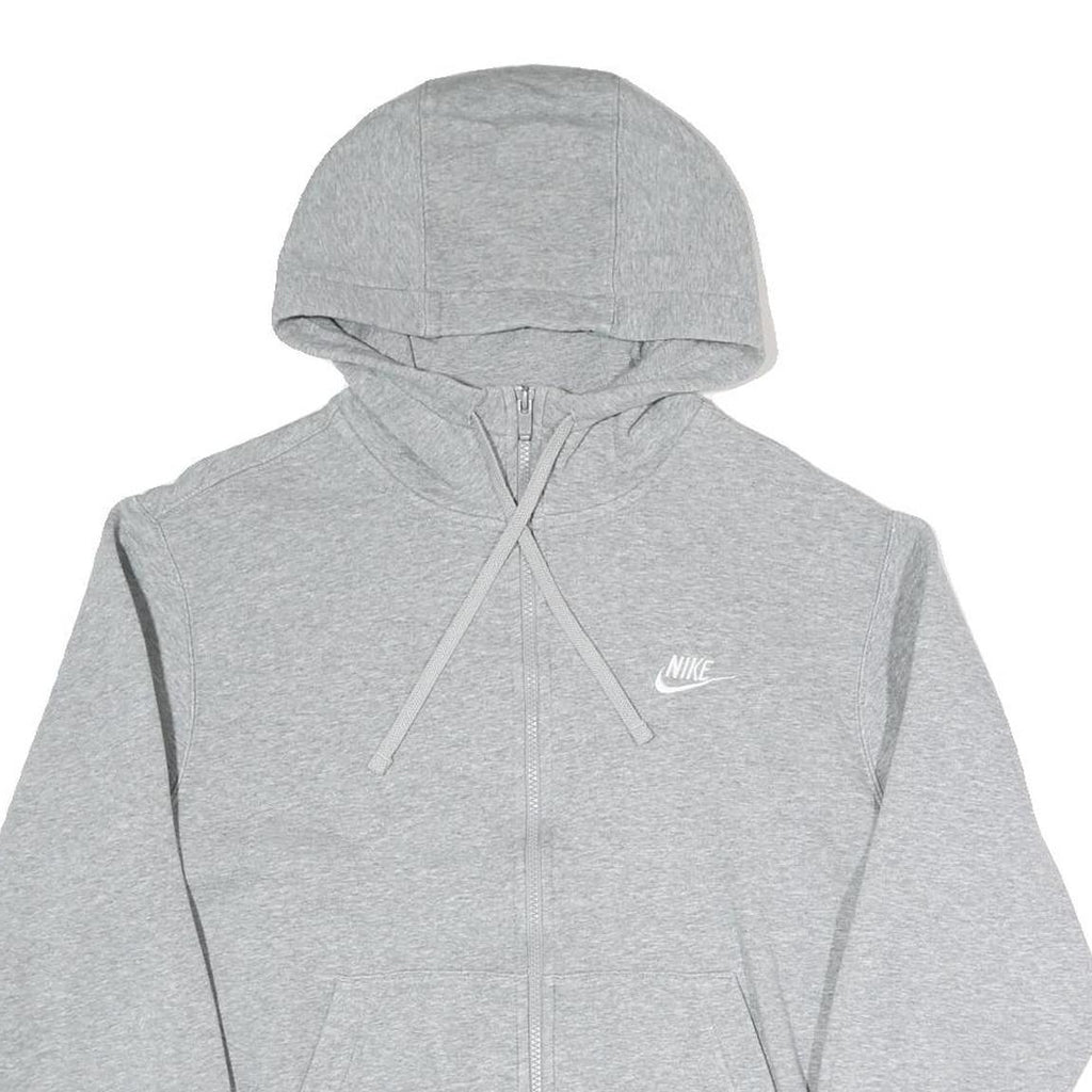 NIKE Womens Grey Pullover Hoodie S Zip Up Casual Sweatshirt Sportswear