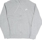 NIKE Womens Grey Pullover Hoodie S Zip Up Casual Sweatshirt Sportswear