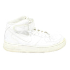 NIKE Air Force 1 Womens High Top Trainers White Leather UK 6 Classic Court Style