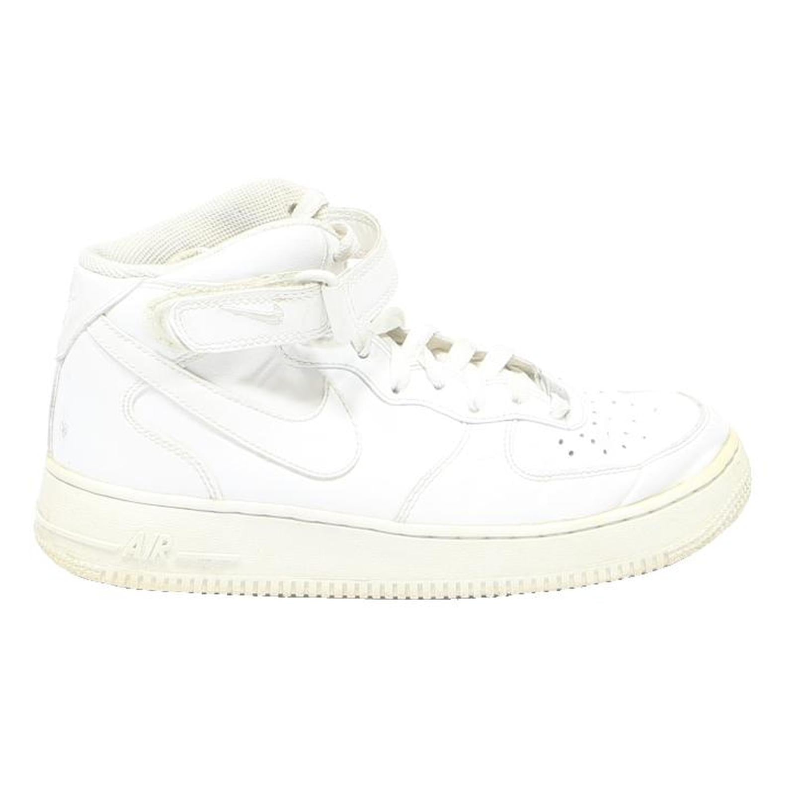 NIKE Air Force 1 Womens High Top Trainers White Leather UK 6 Classic Court Style