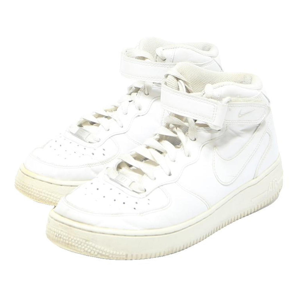 NIKE Air Force 1 Womens High Top Trainers White Leather UK 6 Classic Court Style